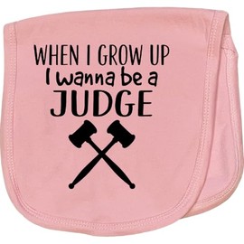 inktastic Future Judge Gavel Job Gift Baby Burp Cloth Pink 397f8