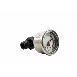 Nitrous Outlet 00-63001-4 Nitrous Outlet Luminescent Nitrous Pressure Gauge & 4 AN Port Fitting