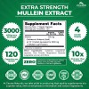 Zazzee Extra Strength Mullein 10:1 Extract, 3000 mg Strength, 120