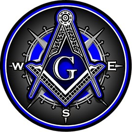 ProSticker 120V (One) Masonic Series Shriner Freemason Compass Decal Sticker (6")