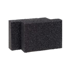 Invero Pack of 6 DIY Sanding Sponge Blocks - Wet and Dry Dual-Use Fine and Medium Grades - Washable and Reusable Kit Ideal for all Wood Drywall and Polishing - Black