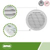 Amig - Round Aluminium Ventilation Grille with Mosquito Net |