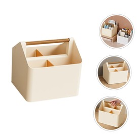 jojofuny Reusable Cosmetic Storage Case with Handle Versatile Desktop Makeup Organizer for Home Office Design for Easy Cleaning and Stylish Organization