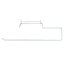 sourcing map Pegboard Paper Towel Holder 12" Stainless Steel Peg Board Display Hook Hanging Holders Wall Mount Organize Tools for Kitchen Laundry Room Bathroom Kitchen Store, Silver Tone