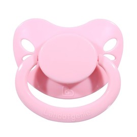 Landofgenie Chupetes de tamaño adulto grandes con forma de mariposa, chupón rosa