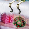 Poualss Christmas Stocking Holders Metal Stocking Hangers Non-Slip Christmas Stocking