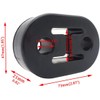 2 Hole Exhaust Hanger Bushing Muffler Insulator Shock Absorbent Mount