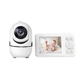 Genérico D031 Monitor de bebé de 3,2 Pulgadas, Vigilante de bebé con canción de Cuna, Monitor de Temperatura Ambiente, intercomunicador de Voz...     