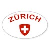CafePress Zurich Oval Car Bumper Sticker