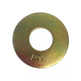 RED BOAR CHAIN 7/16" Grade 8 USS Flat Washer Yellow Zinc Plated (QTY 50) Alloy Steel