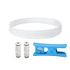 LEOWAY 5M PTFE Teflon Tube 2.5mm ID/4.0mm OD with 2pcs