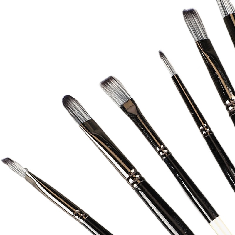 9pcs Gouache Watercolour Brushes Nylon Wool Rustproof Strong Water Absorption