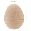 TAICHEUT 50 PCS Brown Paper Mache Easter Eggs, 3 Inch