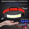 Swanlake LED Rechargeable Headlamp Flashlight, 230° Illumination Wide Beam Headlamp,