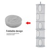 QYRDBGY 5 Tier Hanging Toy Storage Net, Foldable Soft Toy