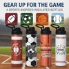 Insulated Stainless Steel Water Bottle with Straw, Soccer Water Bottle
