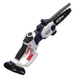 QWD 20v Cordless 6 Inch Mini Chainsaw with 2.0Ah Battery(Battery & Charger Included),6 Inch,Lightweight,Small Handheld Saw with Security Lock,Safe Design for Tree Trimming, for Home Garden.