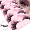 3D False Eyelashes, Cat's Eye, Natural Artificial Eyelash Extensions Set,