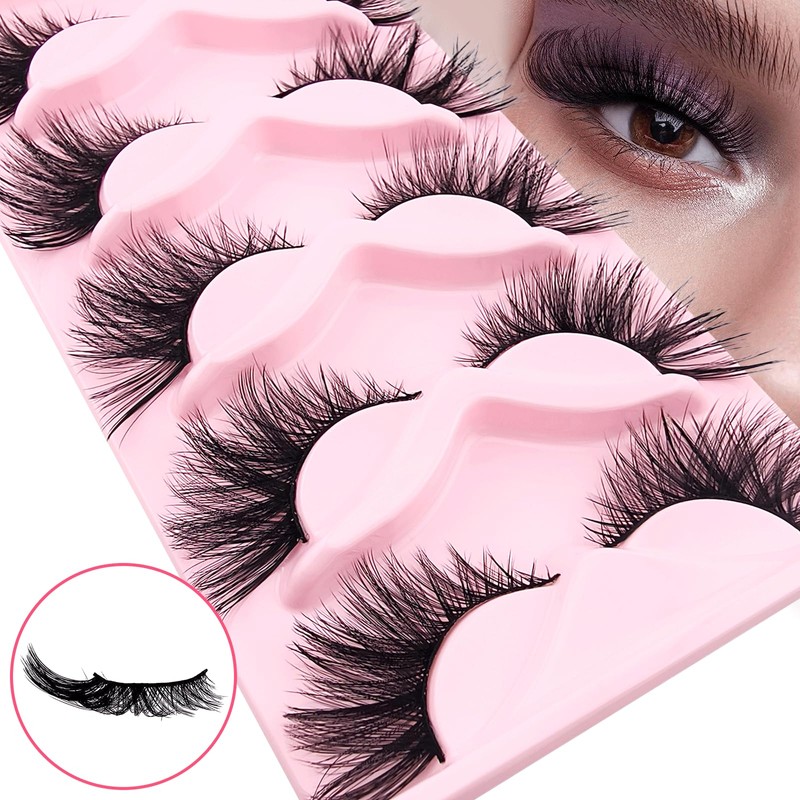 3D False Eyelashes, Cat's Eye, Natural Artificial Eyelash Extensions Set,