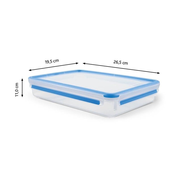 EMSA Clip & Close 508545 Rectangular Food Storage Container with