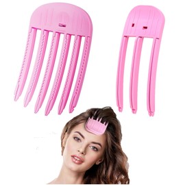 HXJFGDM Wind Shaping Styling Comb for Fluffy Bangs, 2Pcs Easy High Crown Volume Tool for Men and Women, No-Trace Hair Root Lifting Clips for a Natural Voluminous Look,Hair Volume Clip for All Hair Types