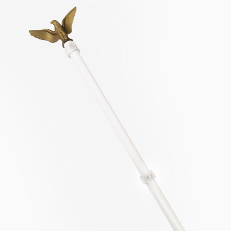 Yardwe 4 Pieces Eagle Flagpole Head Metal Flagpole Outdoor Flag