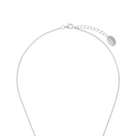 s.Oliver Women's Necklace with Pendant 925 Sterling Silver Partially Gold-Plated with Zirconia 45-508261 transparent one size Rosé