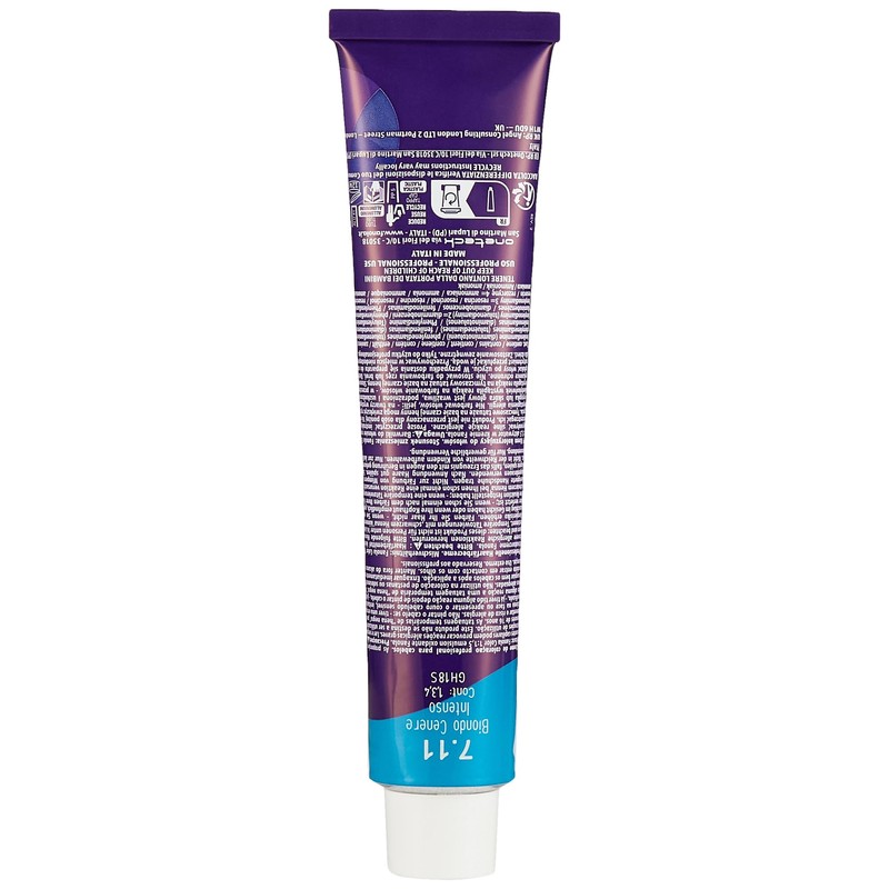 Fanola crema colore Colouring Cream 7.11 Medium Blonde Intensive Ash,