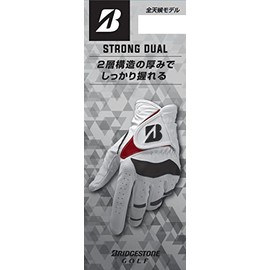 Bridgestone Strong DUAL GLG21 Men's Golf Gloves, Black, 10.2 inches (26 cm)