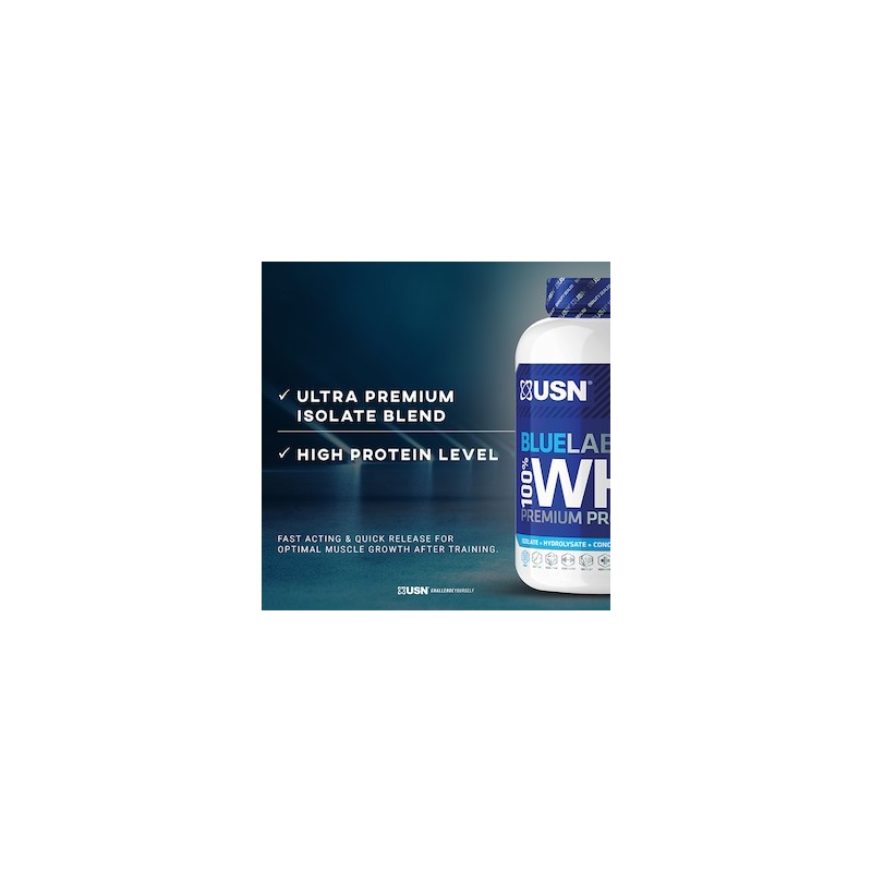 USN Blue Lab Whey Premium Protein Powder Vanilla 908g
