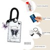 DIFLAX KPOP Photo Card Holder, Clear Black Butterfly Acrylic Card