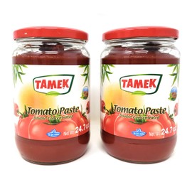 Tamek Tomato Paste Double Concentrate (2 Pack, Total of 1400g)