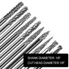 Mini Carbide Burrs Set 1/8’’ Shank Solid Tungsten Carbide Burrs