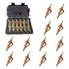 KURUGEILI 12 Pack Hunting Broadheads with Storage Case 3 Blades