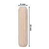 SKIR'CO (100 pcs) Wooden Dowels 6 x 20 mm, Grooved