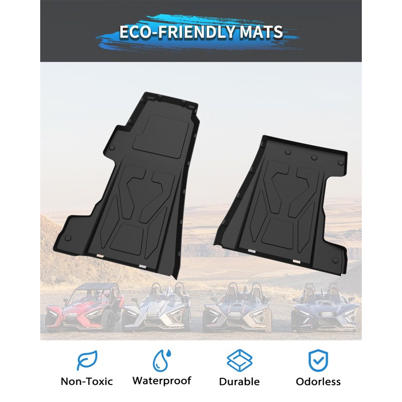 VEISUTOR TPE Floor Mats for Polaris Slingshot 2020-2022, Replace #2889323