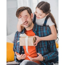 GBTBYS Dad Gifts from Daughter Son, Dad Leather Bracelet for Him Fathers Day Birthday Gifts for Daddy