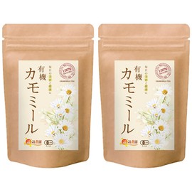 Warm Farm Organic Chamomile Tea Bag 0.05 oz (1.5 g) x 30 Packets, Set of 2 Herbal Tea, Relax, Decaffeinated