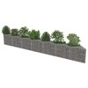CHARMMA Gabion Wall Galvanized Steel 177.2"x11.8"x19.7"-20.4KG