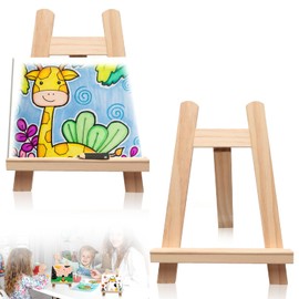 Mini Easel Stand, 2 Pcs Table Top Easel Wooden Easel Stand for Display Small Canvas Stand Desktop Holder Stand for Displaying Painting Canvas Drawing