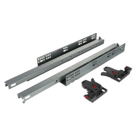 Riex NU80 (21 inch) Undermount Concealed Drawer Slides, Full Extension, Soft-Close, Synchro, 88 lbs, 3D Brackets