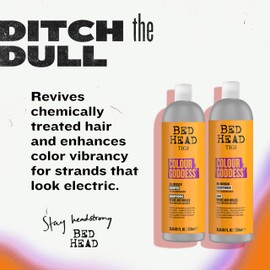 TIGI Bed Head Moisturizing Shampoo and Conditioner Set for dyed hair, Colour Goddess with Sweet Almond & Coconut Oils, 25.36 fl oz, 2 Pack