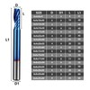 Single Flute Cutter Tungsten Steel Spiral End Mill Straight Shank