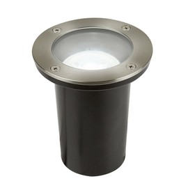 Tecnolite - Lámpara de Piso Exterior para Jardín o Patio Constanza, Emportable con Base E17, Estructura Resistente a la Interperie y la Corrosión, No Incluye Foco Color Satinado