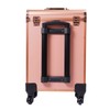 choayun Rolling Makeup Case with Drawers, Multi-functional Cosmetic Trolley with