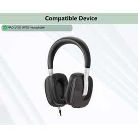 XRHTONG Prime Replacement Earpads Compatible with NAD-VISO HP50 HP50 Headphone Ear pads Cushion(Protein Leather/Memory Foam)