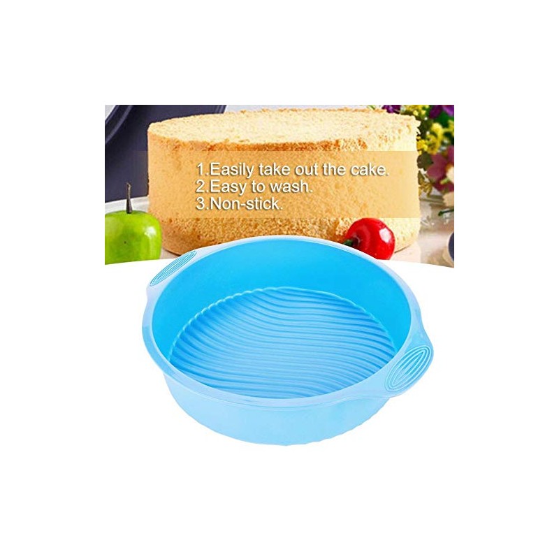 Forma Redonda de Silicón de Molde de Torta 9 Pulgadas