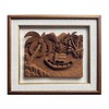 Nautical Tropical Imports Lagoon and Palm Tree Scene Hand Carved