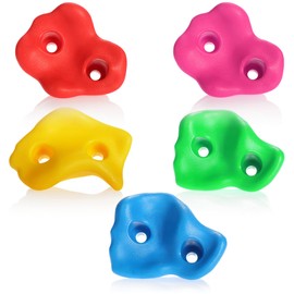 Robin Goods® 5 x Climbing Grips in Premium Quality – Climbing Stones Children for Climbing Wall, Tree House or Cabin Bed – Climbing Wall Handles Maximum Load 200 kg