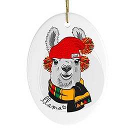 Animal Themed Christmas Ornaments (Winter Llama Ornament)